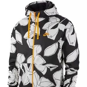 Nike Men's Sportswear Floral-Print Hoodie Used like new